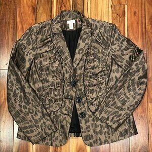 Chico’s animal print blazer - size 1
